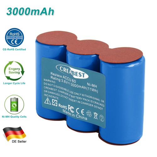 3000mah mh für - 3.6v, ni-mh