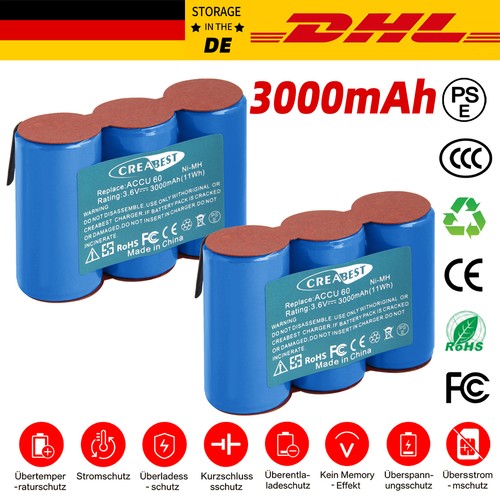 3ah mh akku - 2x,